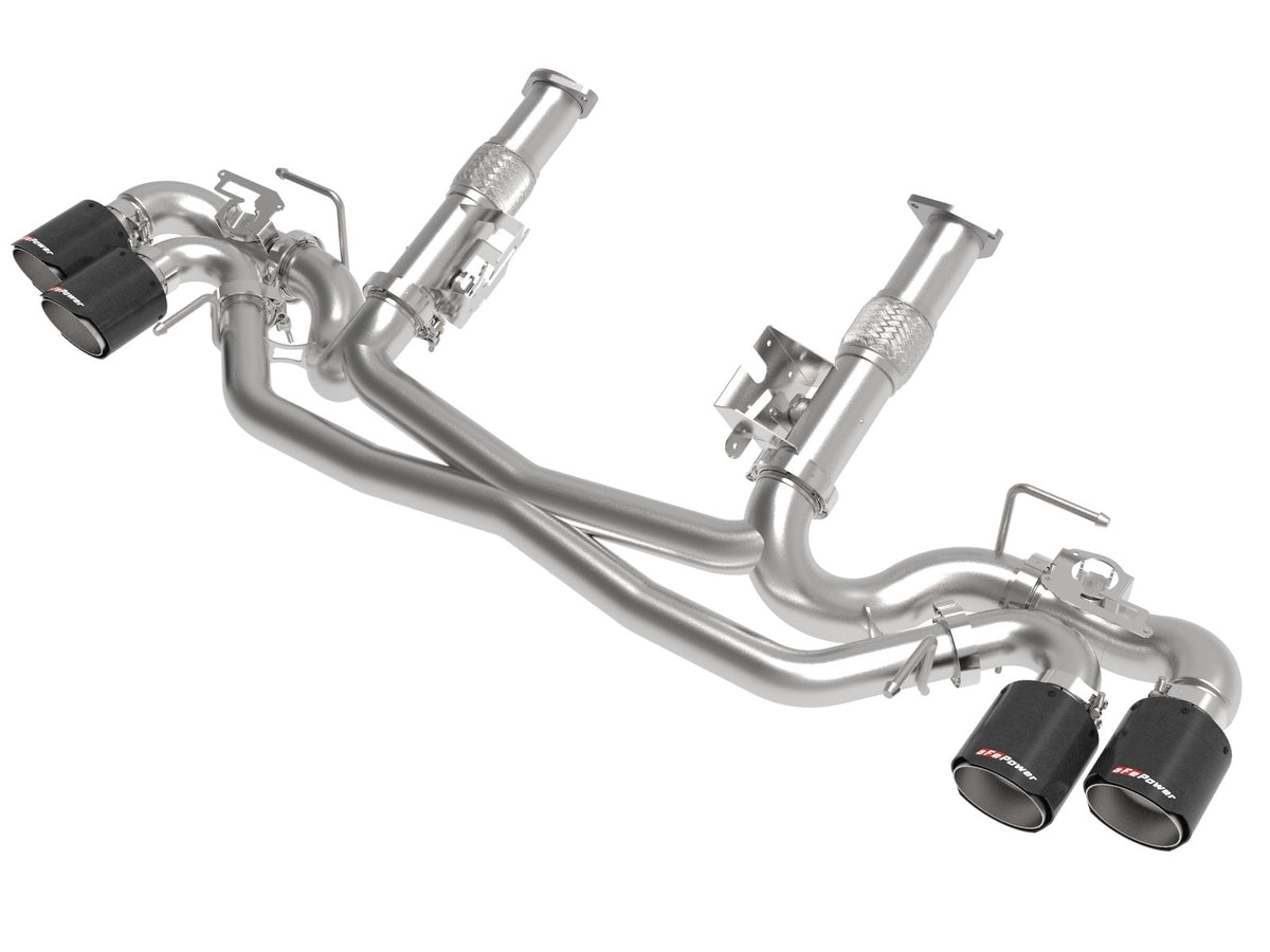 MACH Force-Xp 304 Stainless Steel Cat-Back Exhaust w/o Muffler Black (w/ NPP)
