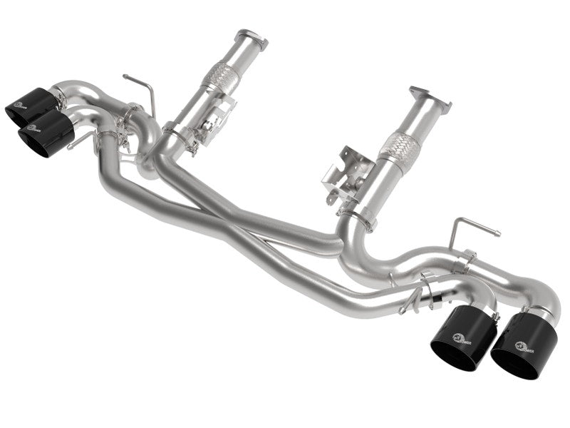 MACH Force-Xp 304 Stainless Steel Cat-Back Exhaust w/o Muffler Black (No NPP)