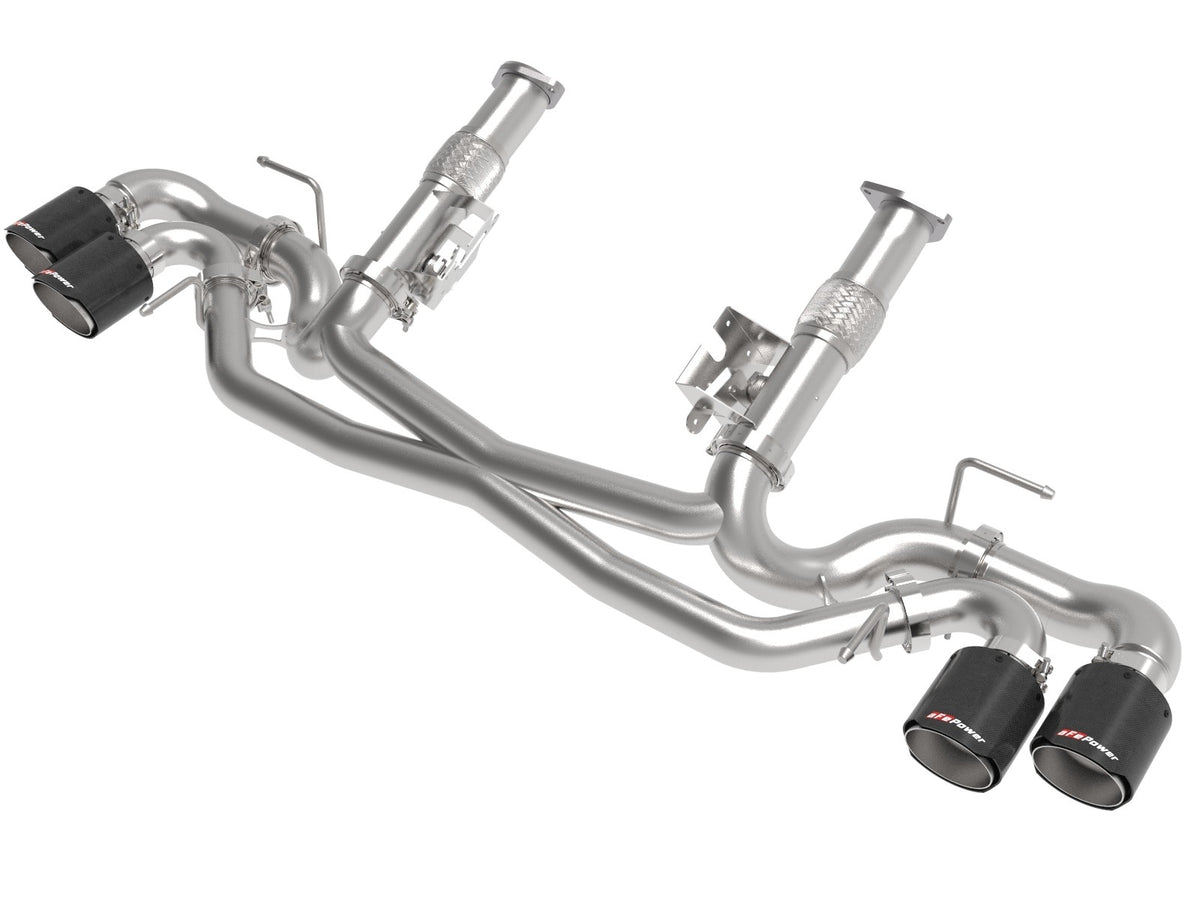 MACH Force-Xp 304 Stainless Steel Cat-Back Exhaust w/o Muffler Black (No NPP)