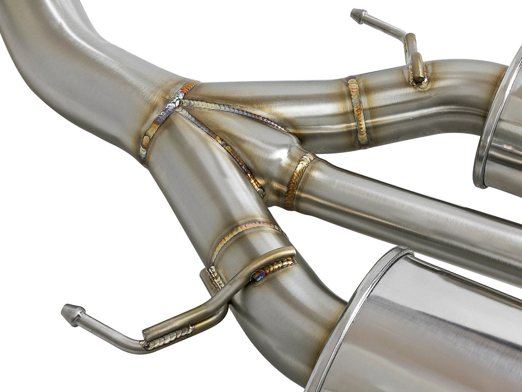 Takeda 3 IN 304 Stainless Steel Cat-Back Exhaust System w/ Tri-Carbon Tips