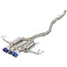Takeda 3 IN 304 Stainless Steel Cat-Back Exhaust System w/ Tri-Blue Flame Tips