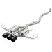 Takeda 3 IN 304 Stainless Steel Cat-Back Exhaust System w/ Tri-Carbon Tips