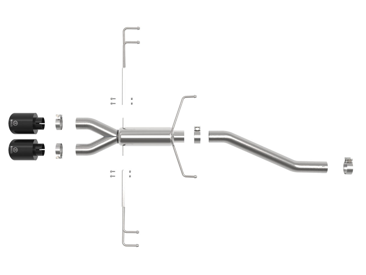 Takeda 2-1/2 IN 304 Stainless Steel Axle-Back Exhaust System