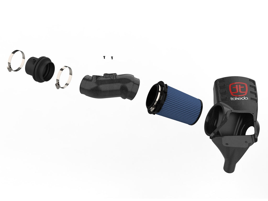 Takeda Black Series Momentum Carbon Fiber Cold Air Intake System w/ Pro 5R Filter