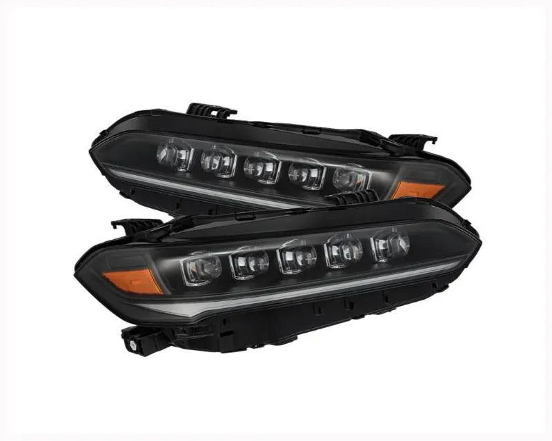 AlphaRex USA NOVA-Series Black Headlights for Honda Civic 2022-2025, LED Projectors