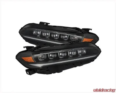 AlphaRex USA NOVA-Series Black Headlights for Honda Civic 2022-2025, LED Projectors