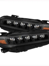 AlphaRex USA NOVA-Series Headlights Alpha-Black for Honda Civic 2022-2025