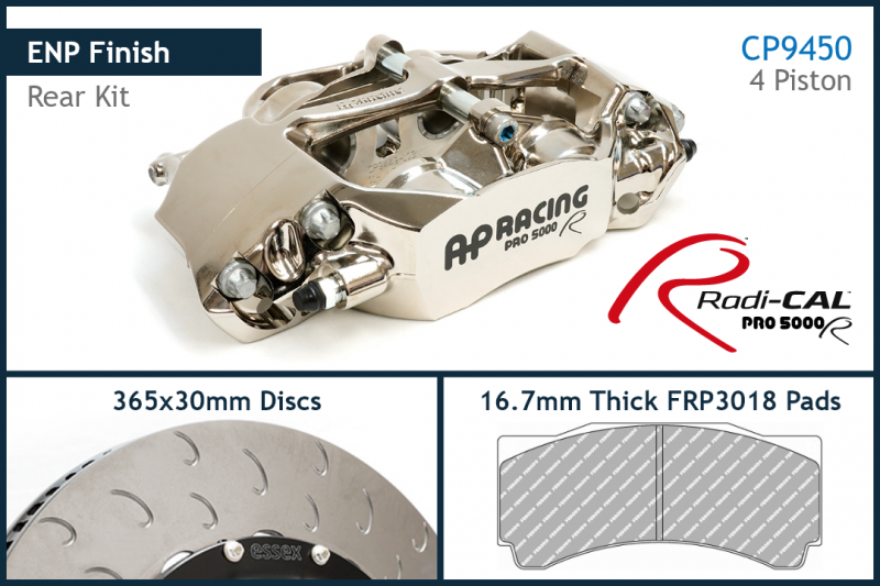 AP Racing GR Supra Radi-CAL ENP Competition Brake Kit (Rear CP9450/365mm) - With Electronic Parking Brake