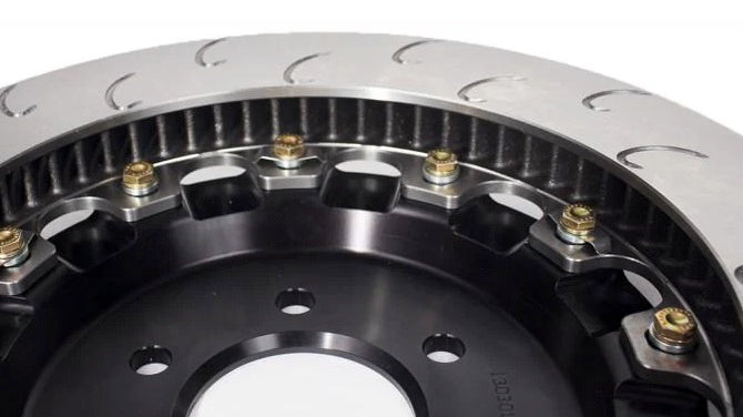 AP Racing 350mmx28mm 2-piece J Hook Rear Brake Rotors for Corvette C8 Z51