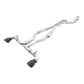 AWE GR Supra B58 Resonated Track Edition Exhaust 5" Diamond Black Tips