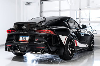 AWE GR Supra B58 Non-Resonated Touring Edition Exhaust - 5in Chrome Silver Tips