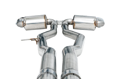 AWE GR Supra B58 Non-Resonated Touring Edition Exhaust - 5in Chrome Silver Tips