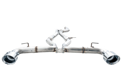 AWE GR Supra B58 Resonated Track Edition Exhaust 5" Chrome Silver Tips