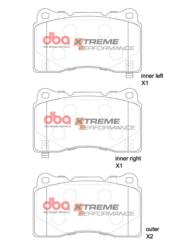 DBA (Disc Brakes Austrailia) Xtreme Performance Front Brake Pads | 2023+ Honda Civic Type-R (DB1695XP)