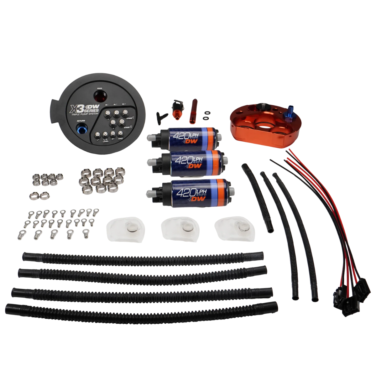DeatschWerks GR Supra X3 Series Triple DW420 Fuel Pump Module