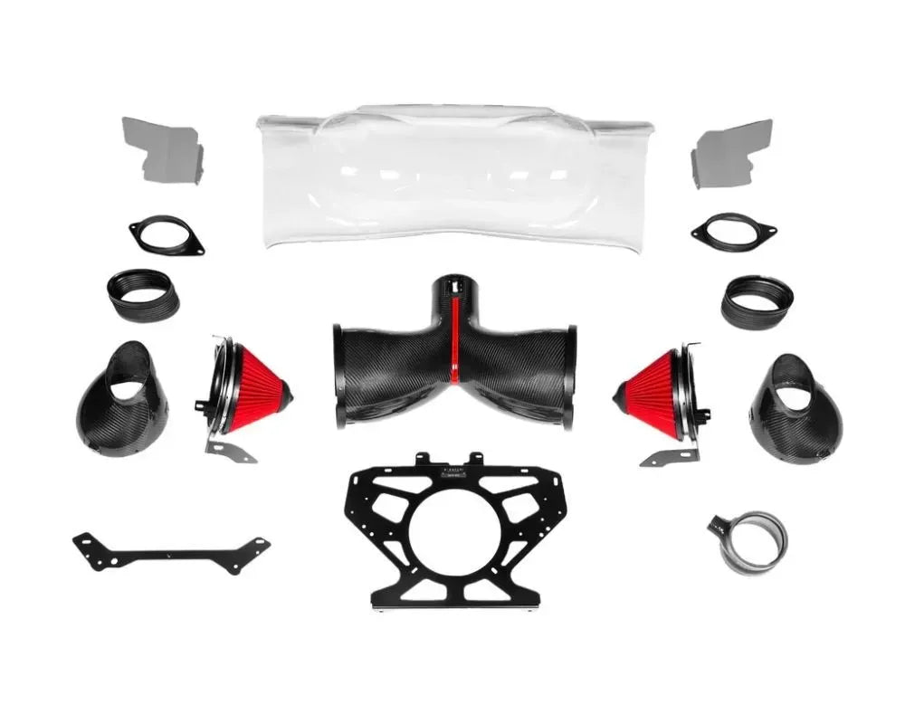 Eventuri Carbon Intake System for Chevrolet C8 Corvette 2020-2024, Black Carbon Fiber