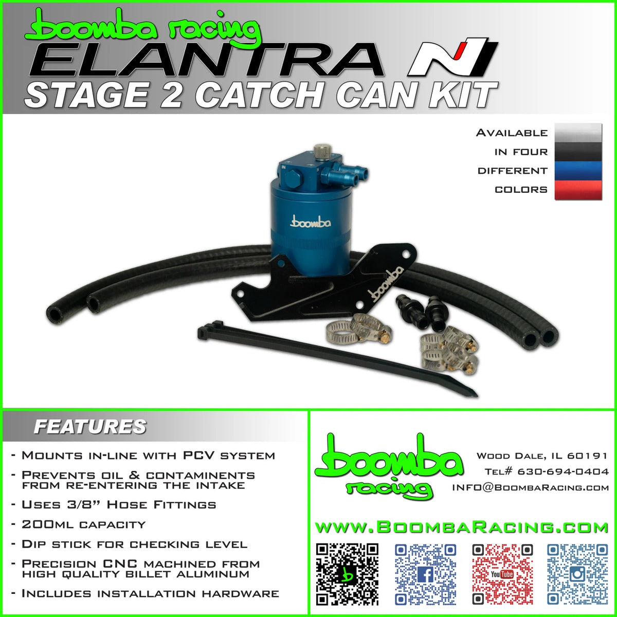 Stage 2 Catch Can Kit Billet Aluminum for Hyundai Elantra N 2022-2023