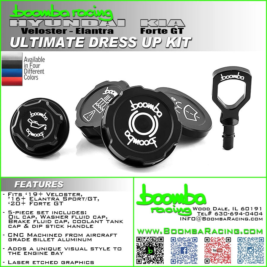 Ultimate Engine Dress Up Kit Billet Aluminum for Hyundai Veloster N