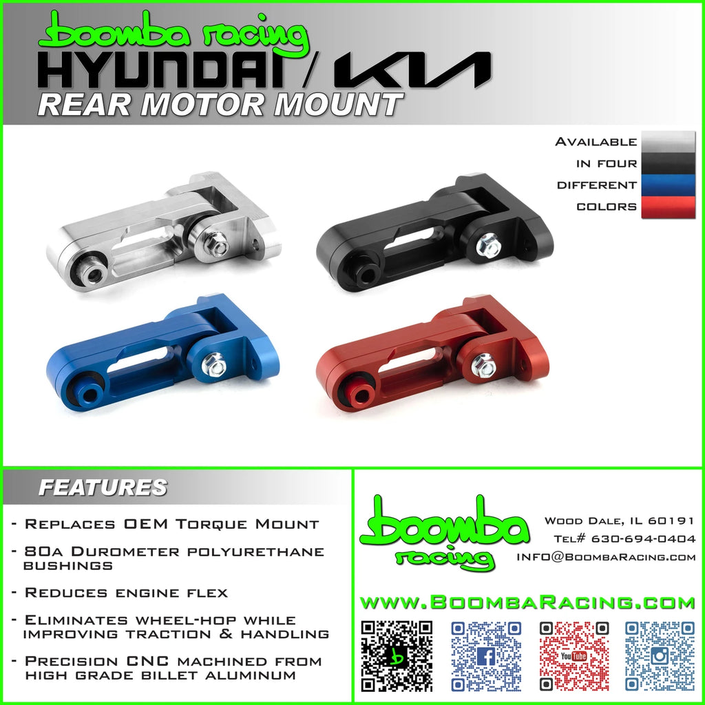 Rear Motor Mount Billet Aluminum for Hyundai Kia