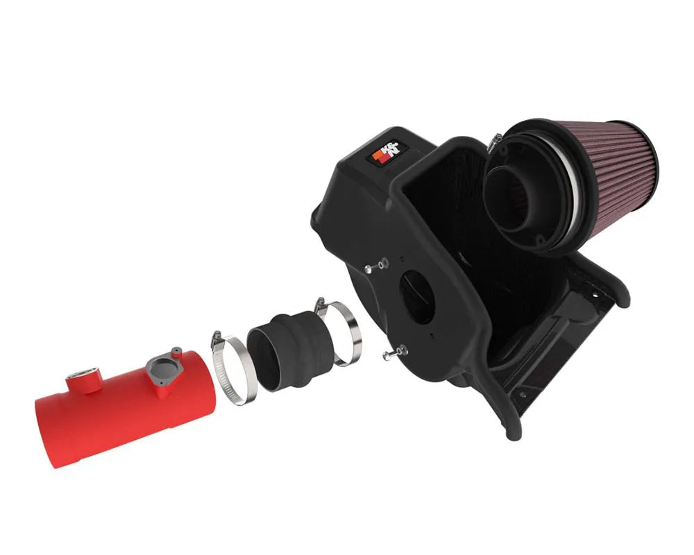 K&N Cold Air Intake System for Honda Civic Type R 2.0L 2023-2024, Aluminum Tube, High-Flow Filter
