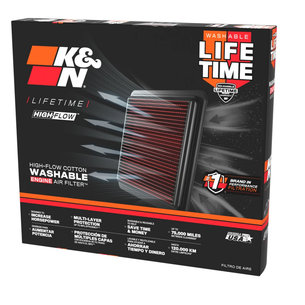 K&N GR Supra Replacement Drop In Engine Air Filter