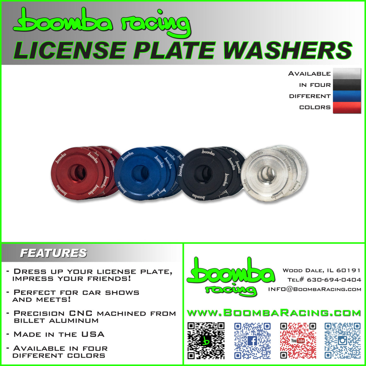 License Plate Washers Billet Aluminum for Ford Fusion Sport 2017-2019