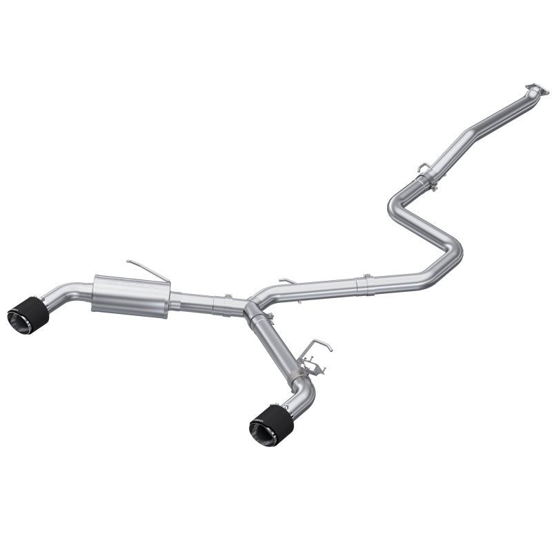 MBRP T304 Dual Outlet 3in Cat Back Exhaust w/Carbon Fiber Tips 2022+ Elantra N