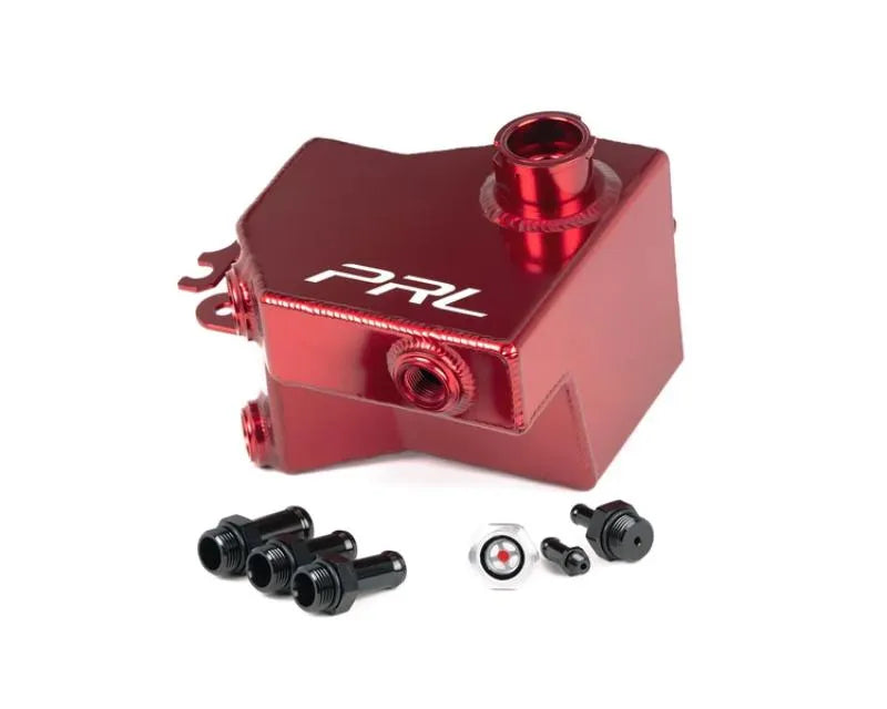 PRL Motorsports Red Baffled Coolant Expansion Tank Acura Integra Type S | Honda Civic | Civic Type R 2016+