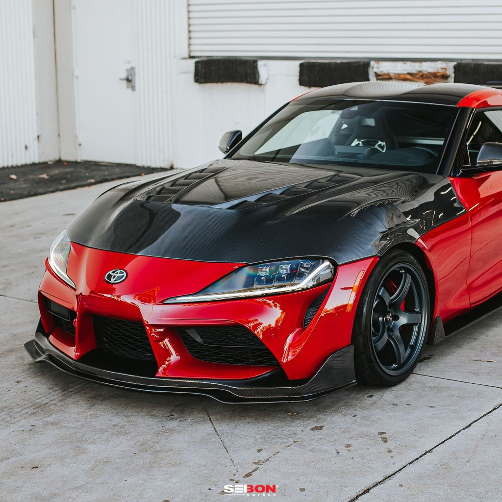 Seibon GR Supra TV-Style Carbon Fiber Hood