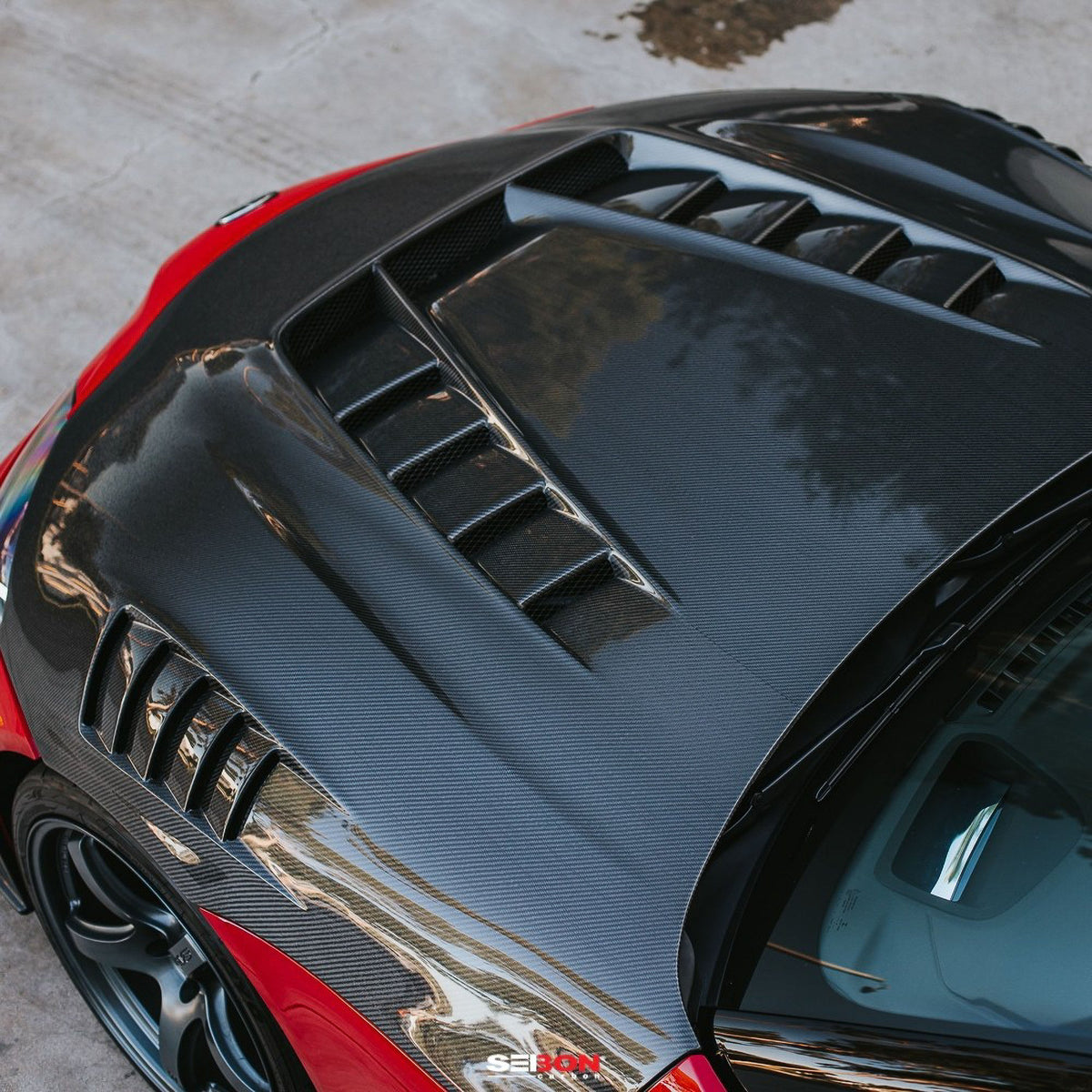 Seibon GR Supra TV-Style Carbon Fiber Hood