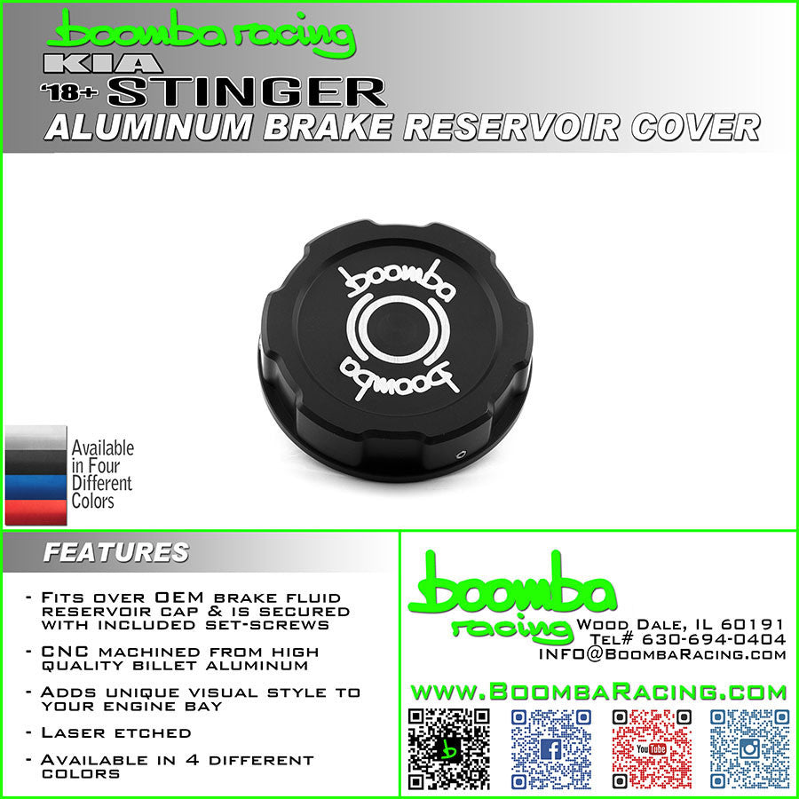 Brake Reservoir Cap Billet Aluminum for Kia Stinger 2018-2023