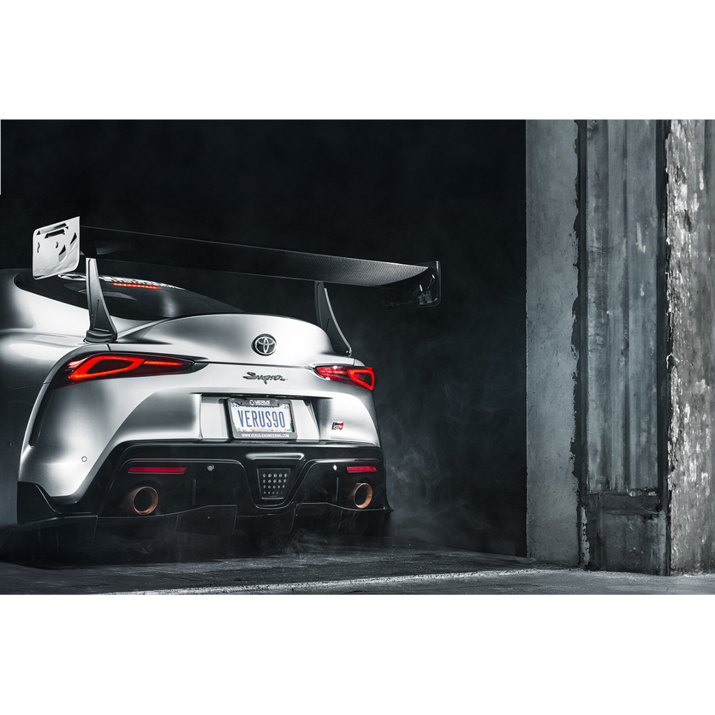 Verus Engineering GR Supra V1X Swan Neck Rear Wing Kit