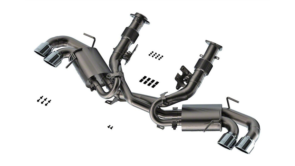 Borla ATAK Cat-Back Exhaust with Chrome Tips and AFM Valves (20-26 6.2L Corvette C8 w/o NPP Dual Mode Exhaust)