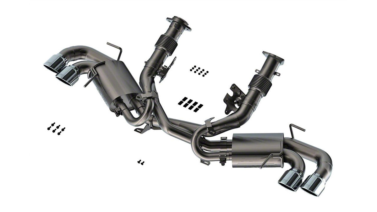 Borla ATAK Cat-Back Exhaust with Chrome Tips and AFM Valves (20-26 6.2L Corvette C8 w/o NPP Dual Mode Exhaust)