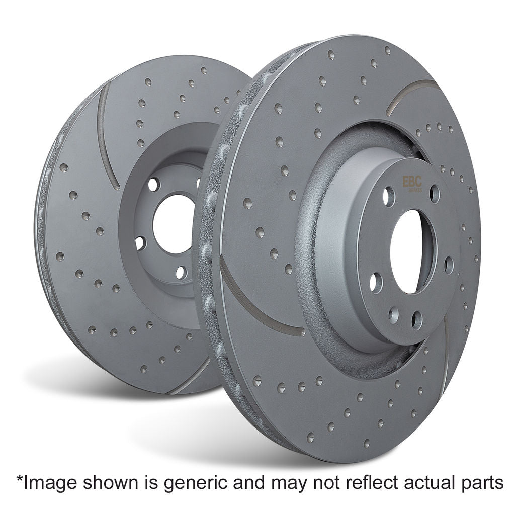 EBC Brakes GD2236 Rotor Set Rear 3GD Series Sport Slotted 2022+Elantra n Kona N