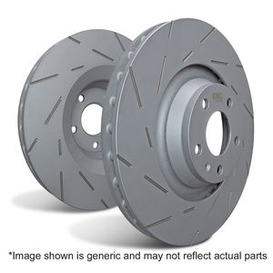 EBC Brakes USR2236 - Rear Ultimax Slotted Vented Rear Disc Brake Rotors 22+Elantra n Kona N