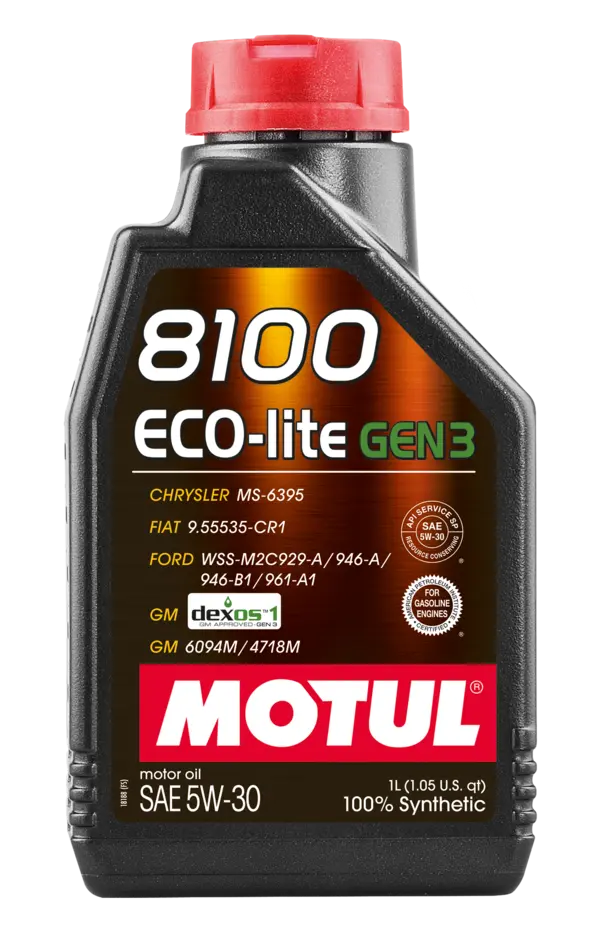 Motul 8100 ECO-LITE Fully Synthetic Engine Oil