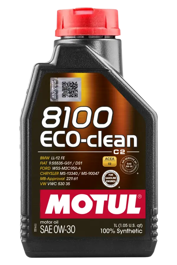 Motul 8100 ECO-CLEAN / ECO-CLEAN+ Fully Synthetic Engine Oil