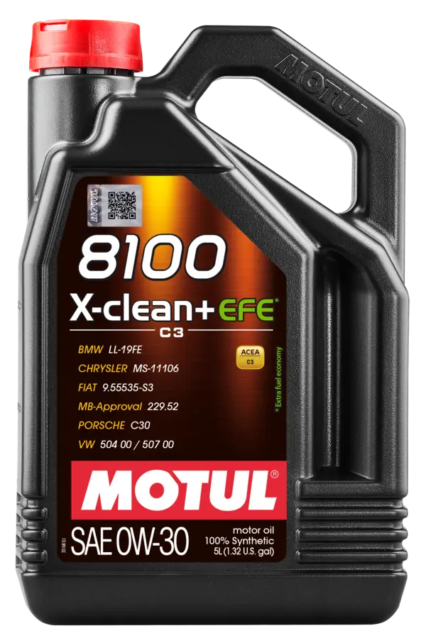 Motul 8100 X-CLEAN Series Fully Synthetic Engine Oil