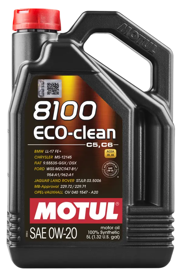 Motul 8100 ECO-CLEAN / ECO-CLEAN+ Fully Synthetic Engine Oil